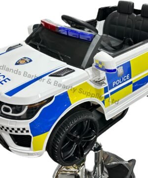 Kids barber chair in police car design